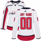 Women's White Home Hockey Jersey Washington Capitals Customized Stitched