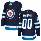 Youth Authentic Navy Blue Home Hockey Jersey Winnipeg Jets Customized
