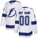 Youth Authentic White  Home Hockey Jersey Tampa Bay Lightning Customized