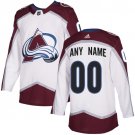 Youth Authentic White Home Colorado Avalanche Customized Hockey Jersey