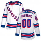 Youth Authentic White Home Hockey Jersey New York Rangers Customized