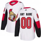 Youth Authentic White Home Hockey Jersey Ottawa Senators Customized