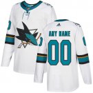 Youth Authentic White Home Hockey Jersey San Jose Sharks Customized