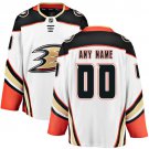Youth Breakaway White Away Hockey Jersey Anaheim Ducks Customized