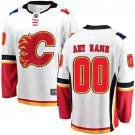 Youth Breakaway White Away Hockey Jersey Calgary Flames Customized