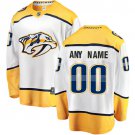 Youth Breakaway White Away Hockey Jersey Nashville Predators Customized