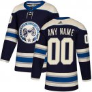 Youth Navy Blue Alternate Hockey Jersey Columbus Blue Jackets Customized
