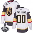 Youth Vegas Golden Knights Authentic White Jersey Customized 2018 Stanley Cup Final