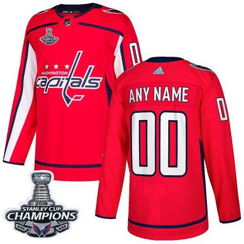 Youth Washington Capitals Customized Red Hockey Jersey Final Champions