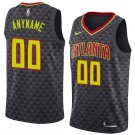 Men/Youth's atlanta hawks #00 custom name new swingman icon edition jersey black