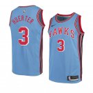 Men/Youth's atlanta hawks #3 kevin huerter hardwood classics jersey blue