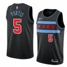 Men/Youth's black chicago bulls #5 bobby portis jersey city edition