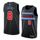 Men/Youth's black chicago bulls #8 zach lavine jersey city edition