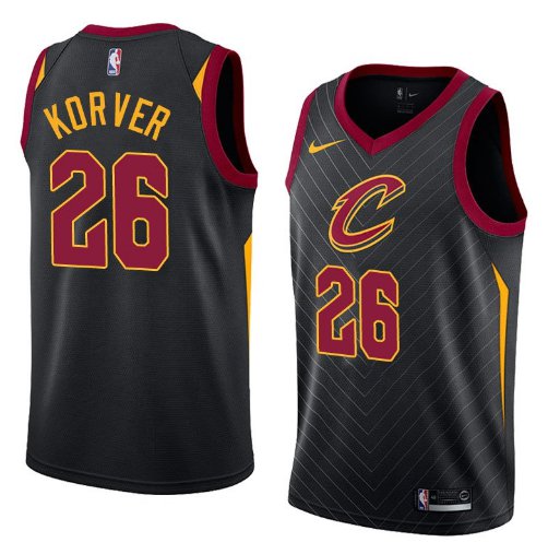 Men/Youth's black kyle korver statement jersey cleveland cavaliers #26 swingman