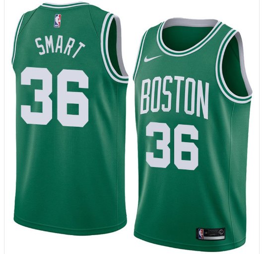 Men/Youth's boston celtics #36 marcus smart green new swingman icon edition jersey