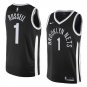 Men/Youth's brooklyn nets #1 d'angelo russell city edition swingman jersey black