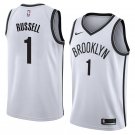 Men/Youth's brooklyn nets #1 d'angelo russell white jersey swingman