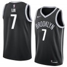 Men/Youth's brooklyn nets #7 jeremy lin black new swingman icon edition jersey