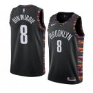 Men/Youth's brooklyn nets #8 spencer dinwiddie city edition jersey black