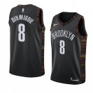 Men/Youth's brooklyn nets #8 spencer dinwiddie city edition jersey swingman black