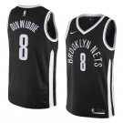 Men/Youth's brooklyn nets #8 spencer dinwiddie jersey city edition swingman black