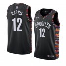 Men/Youth's brooklyn nets #12 joe harris city edition jersey black