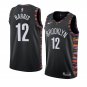 Men/Youth's brooklyn nets #12 joe harris city edition jersey black