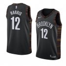 Men/Youth's brooklyn nets #12 joe harris city edition jersey swingman black