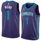 Men/Youth's charlotte hornets #1 malik monk statement jersey swingman purple