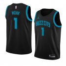 Men/Youth's charlotte hornets #1 malik monk swingman city edition jersey black