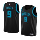 Men/Youth's charlotte hornets #9 tony parker swingman city edition jersey black