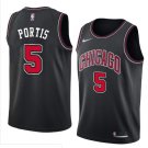 Men/Youth's chicago bulls #5 swingman black bobby portis statement jersey