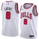 Men/Youth's chicago bulls #8 swingman zach lavine white jersey