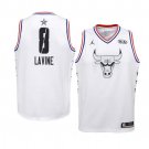 Men/Youth's Chicago Bulls #8 White Zach LaVine 2019 All-Star Game Swingman Jersey