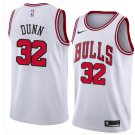 Men/Youth's chicago bulls #32 swingman kris dunn white jersey