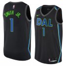 Men/Youth's dallas mavericks #1 dennis smith jr. city edition swingman black jersey
