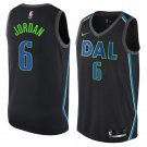 Men/Youth's dallas mavericks #6 deandre jordan city edition swingman black jersey