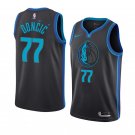 Men/Youth's dallas mavericks #77 luka doncic swingman city edition jersey black