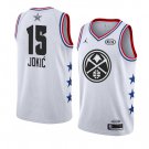 Men/Youth's Denver Nuggets #15 White Nikola Jokic 2019 All-Star Game Swingman Jersey