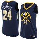 Men/Youth's denver nuggets #24 mason plumlee city edition swingman navy jersey