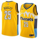 Men/Youth's denver nuggets #25 gold malik beasley statement jersey swingman