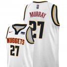 Men/Youth's denver nuggets #27 jamal murray white jersey swingman