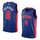Men/Youth's detroit pistons #0 andre drummond blue swingman jersey icon edition