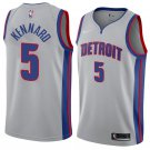 Men/Youth's detroit pistons #5 luke kennard statement swingman silver jersey