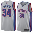 Men/Youth's detroit pistons #34 tobias harris statement jersey swingman silver