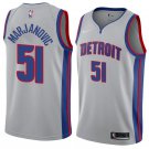 Men/Youth's detroit pistons #51 boban marjanovic statement jersey swingman silver