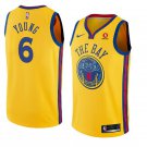 Men/Youth's gold golden state warriors #6 nick young city edition jersey swingman