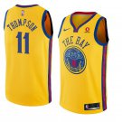 Men/Youth's gold golden state warriors #11 klay thompson city edition jersey swingman