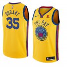 Men/Youth's gold golden state warriors #35 kevin durant city edition swingman jersey
