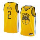 Men/Youth's golden state warriors #2 jordan bell earned edition jersey gold